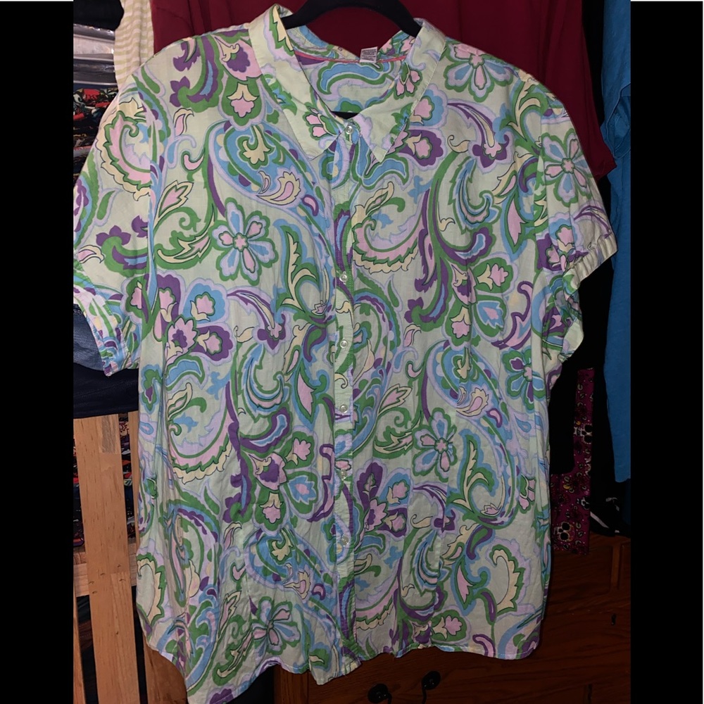 Izod camp shirt.  3x.